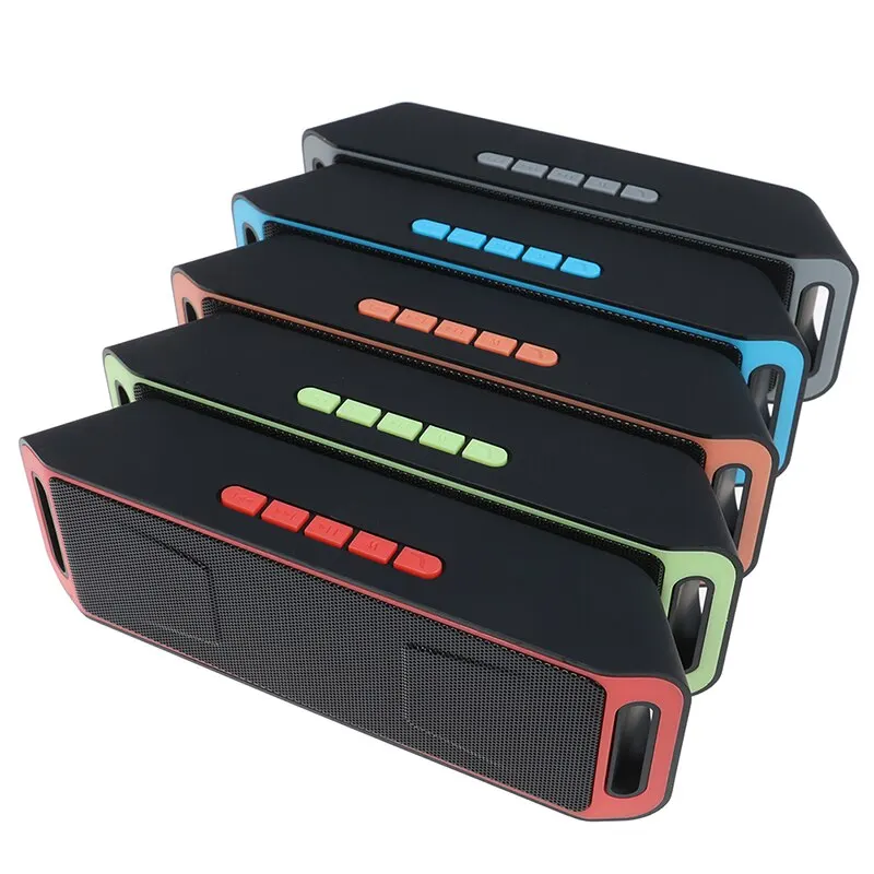 

Bluetooth Speaker Wireless Portable Stereo Sound Big Power For MP3 Music Audio AUX With MIC For Android Iphone With USB Cable