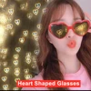 Special Effects Sunglasses Watch The Lights Change to Heart Shape At Night Glasses Fashion Love Heart Shaped Diffraction Glasses ► Photo 2/6