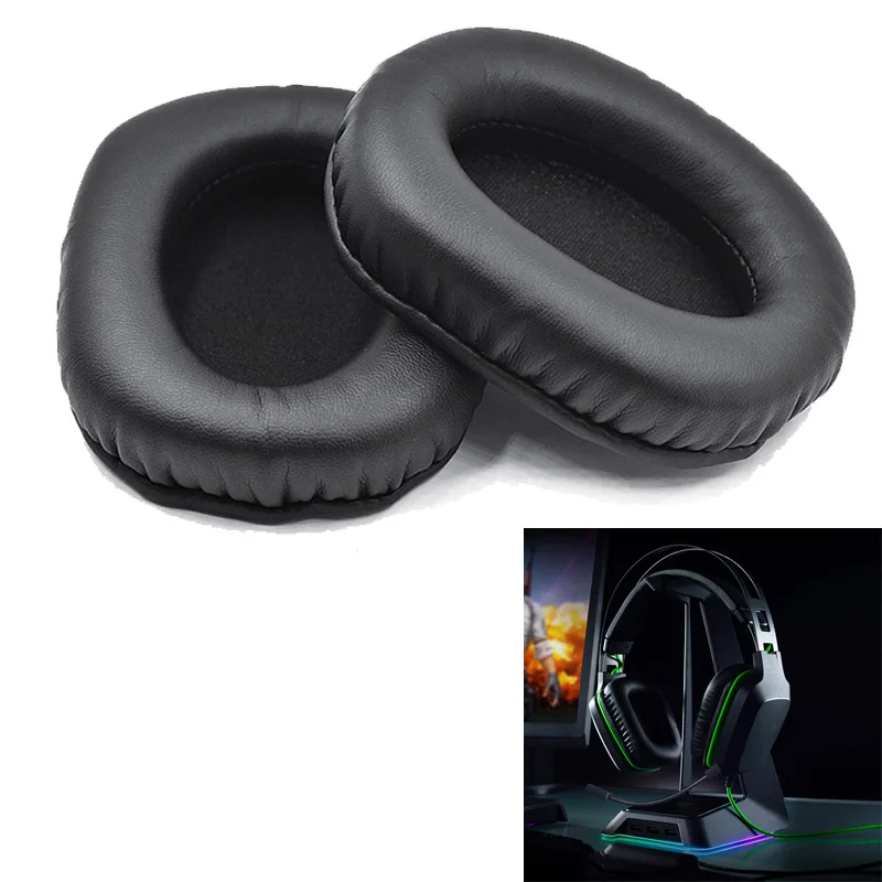 Replacement Sponge Protein Leather Material Ear Pads For Razer