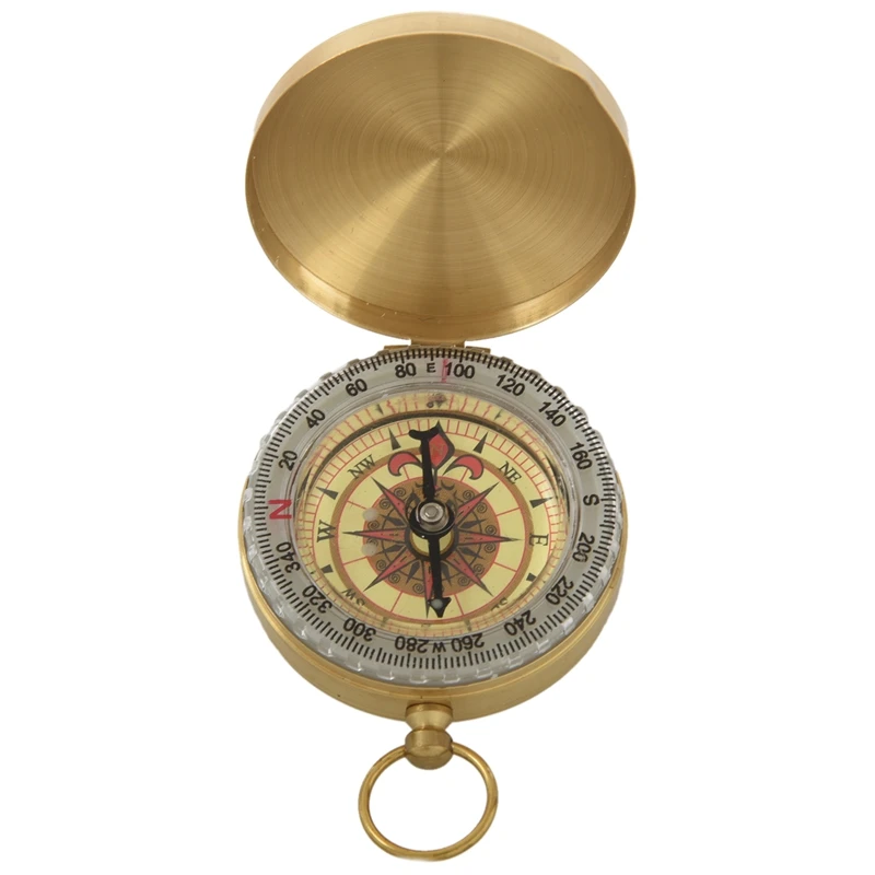 Classic Pocket Antique Style Camping Brass Compass FREE SHIPPING 