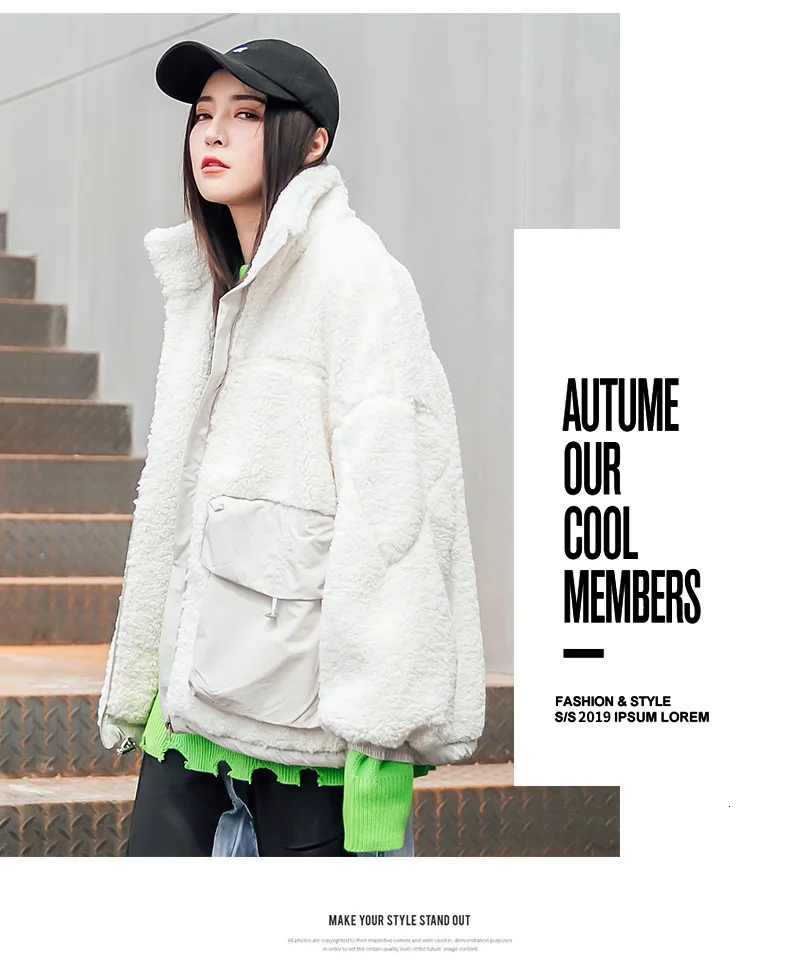QING MO Fashion Brand Winter Women Wool Coat Women Casual Loose Outwear Female Elegant Jacket Coat With Pockets ZQY2346