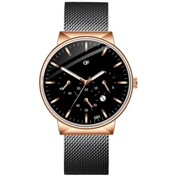 

часы мужские High-End Simple Calendar Men's Watch Quartz Stainless Steel Watch relogio masculino часы женские montre femme