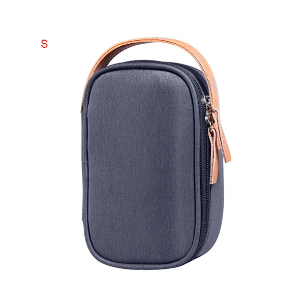 Portable Travel Cable Bag Wires Charger Electronic Accessories Digital Gadget Devices Divider Organizer Case Cosmetic Kit Pouch - Цвет: Blue A  Size S