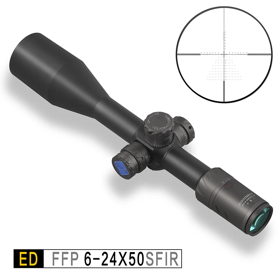 Охотничий прицел Discovery ED 6 24X50 SF FFP оптический с первым фокусным расстоянием