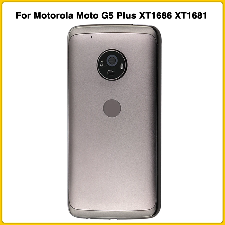 Задний Чехол G5 Plus для Motorola Moto G5 Plus XT1686 XT1681 XT1683 задняя крышка+ средняя рамка с объективом камеры