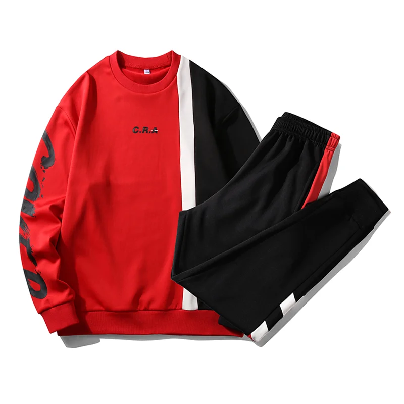 

Spring 2020 Hoodie Sweatshirt Mens Hip Hop Punk Pullover Streetwear Set Men Autumn Casual Fashion Clothes Asian Size