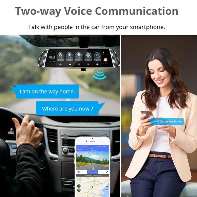 9,3" Автомобильный видеорегистратор Камера 4G зеркало заднего вида Bluetooth 1080P видеорегистратор gps навигация Android wifi камера ночного видения