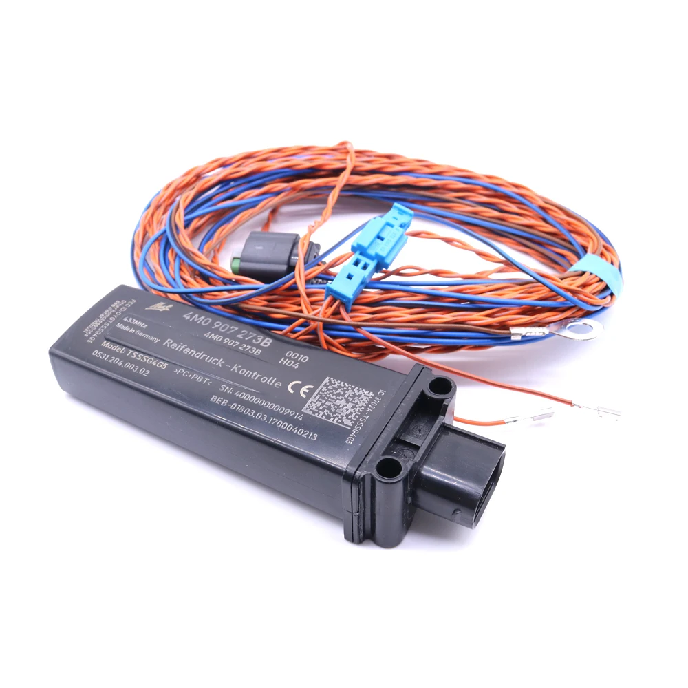TPMS Датчик давления в шинах Система контроля для AUDI A4 B9 A5 Q5 Q7 TT A3 8 в Q2 Q3 4M0907273B с проводами - Цвет: With Wires