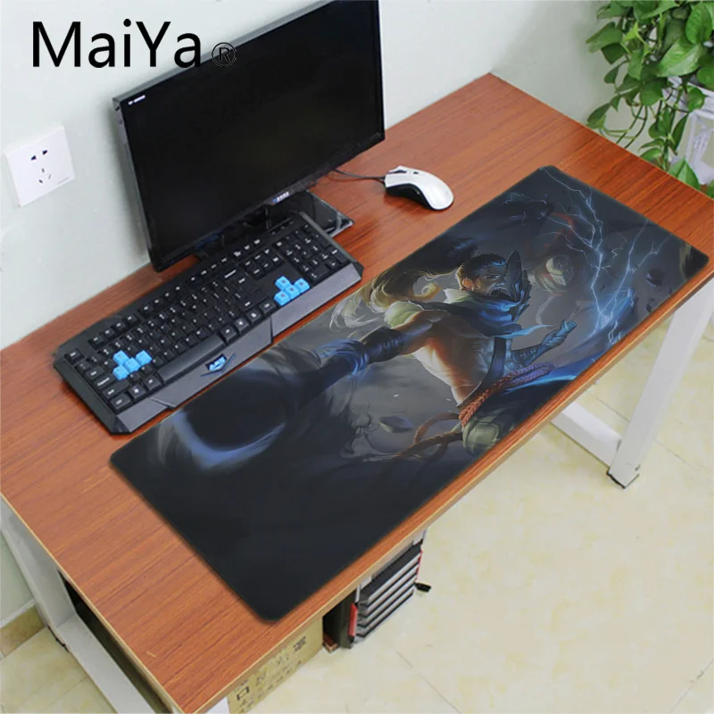 MaiYa Последняя Битва Yasuo резиновый коврик для мышки в стиле аниме игры Россия резиновый ПК компьютер геймер игровой коврик для мыши Настольный коврик