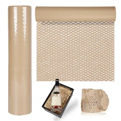 Gift Paper For Flowers Wrapping Material Wedding Birthday Party Art Craft Handmade Brown Honeycomb Kraft Packaging Paper
