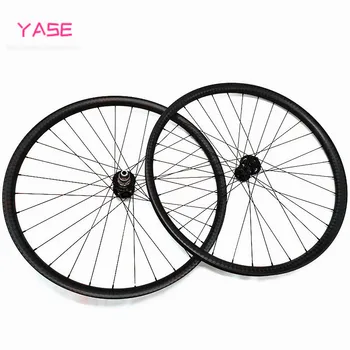 

27.5 er MTB carbon wheels Bitex R211 hub 30mm width 28mm tubeless Hookless Mountain Bike Wheels 32/32 Hole boost Disc Brake