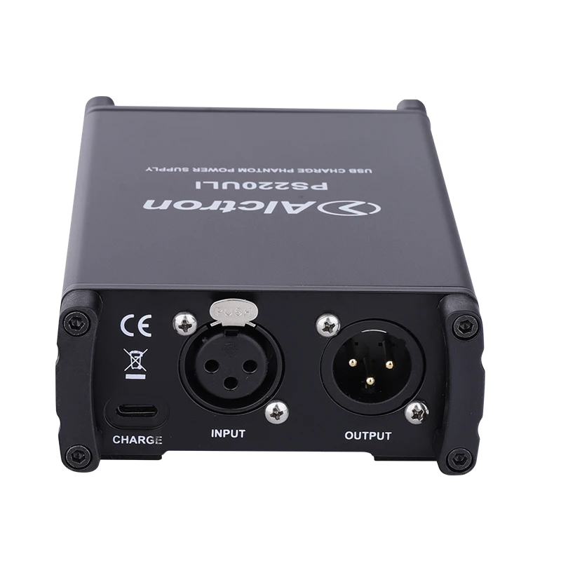 Alctron PS220ULI 3,7 V литиевый аккумулятор 48V фантомный источник питания используется в студии, сценической производительности. 3,7 в/адаптер два источника питания