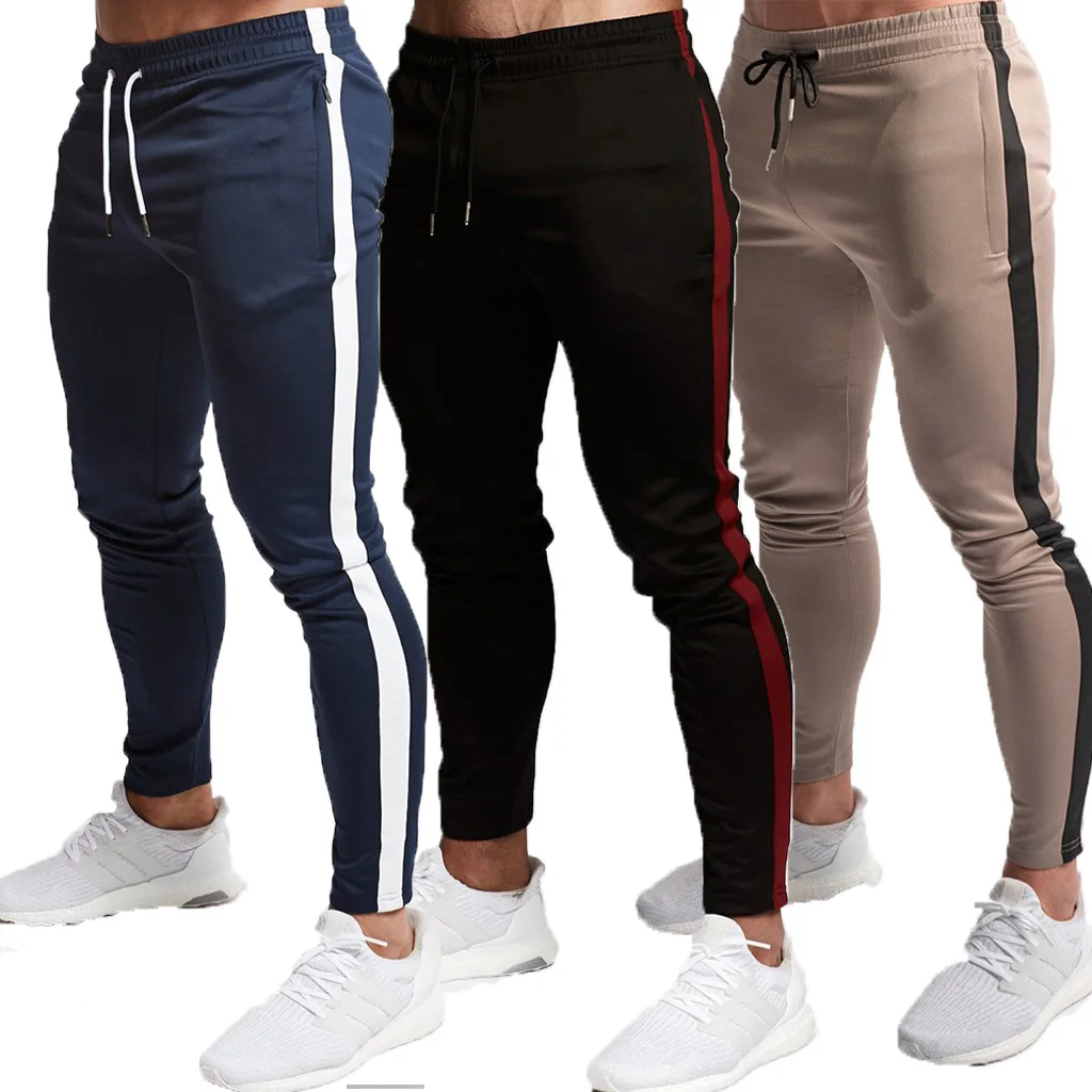 Для мужчин Slim Fit спортивный костюм спортивная узкие спортивные штаны для бега тренировочные штаны брюки для девочек