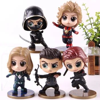 

Marvel Endgame Captain Marvel Carol Danvers Ronin Hawkeye Black Widow Avengers Action Figure PVC Collectible Model Toys 5pcs/set