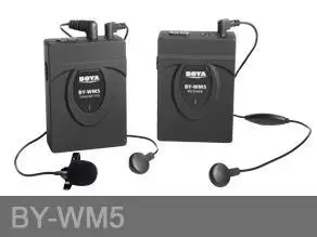 

BOYA Wireless Lavalier Lapel Microphone BY-WM5 Portable Transmitter Set Microphones For DSLR Camera Camcorder Audio Recorder Mic