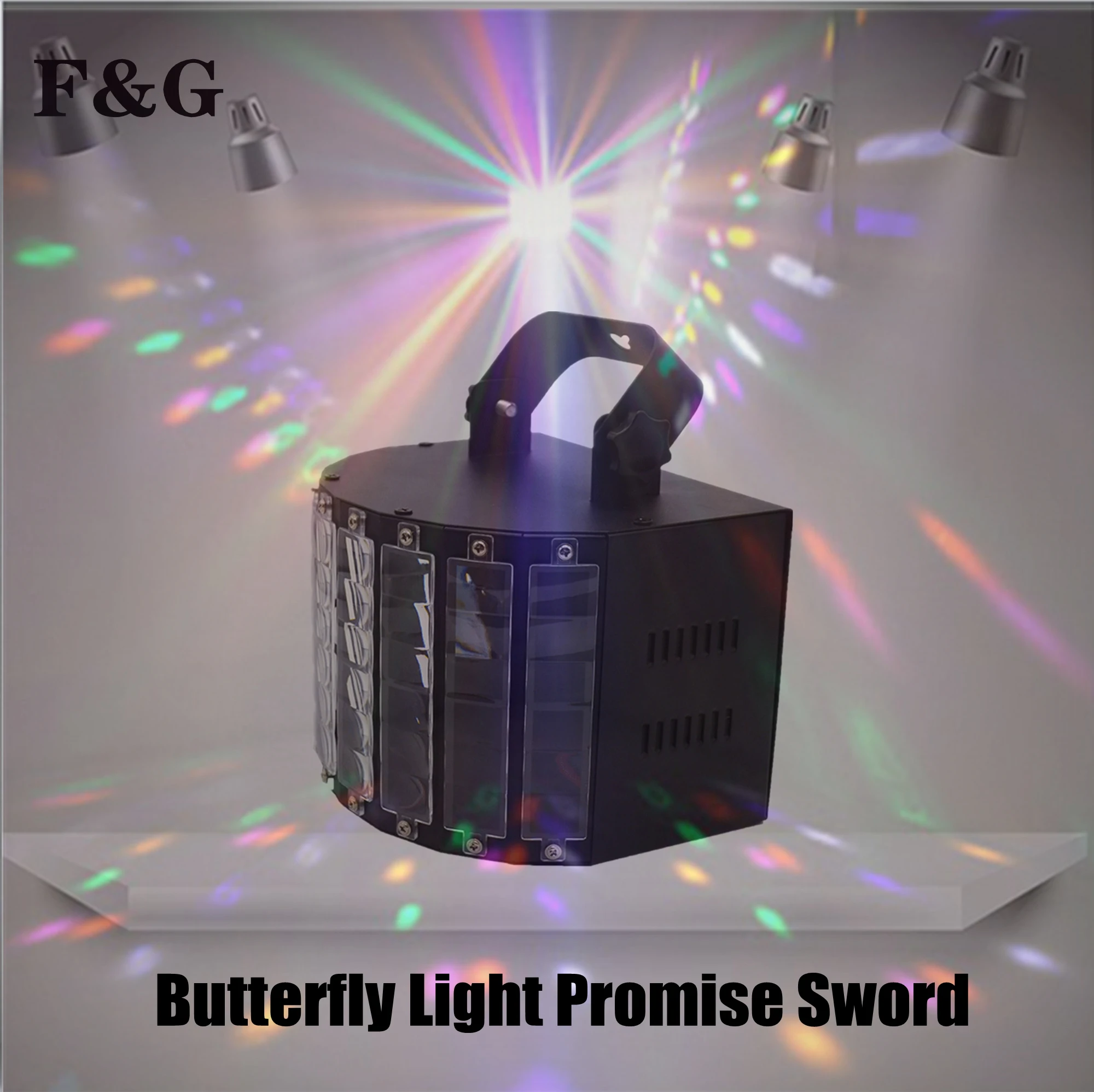 

Мини лазерный диско Led 2-в-1 DMX512, ди-Джея, цветная (RGB) дистанционный пульт с принтом «бабочка» светильник, для дым-машины, сцена, светильник, ing, к свадебному вечеру, КТВ клуб