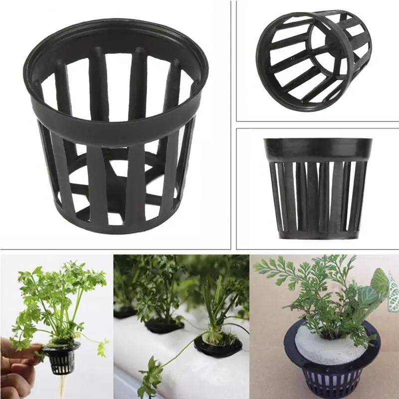 10pcs Fish Tank Plastic Pot Aquatic Water Plant Cultivating Planting Baskets 