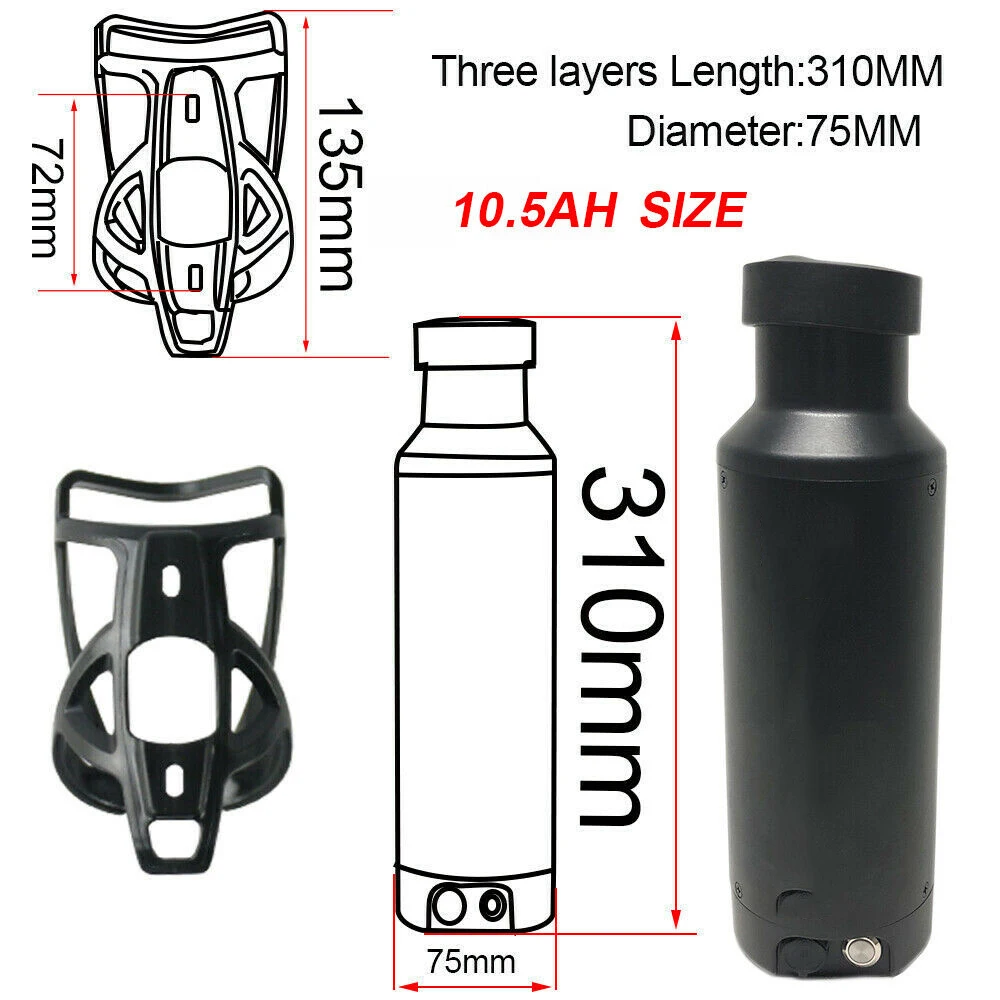 Ebike-battery-36V-10-5AH-lithium-ion-down-tube-water-bottle-batteries-with-Sanyo-cells-for