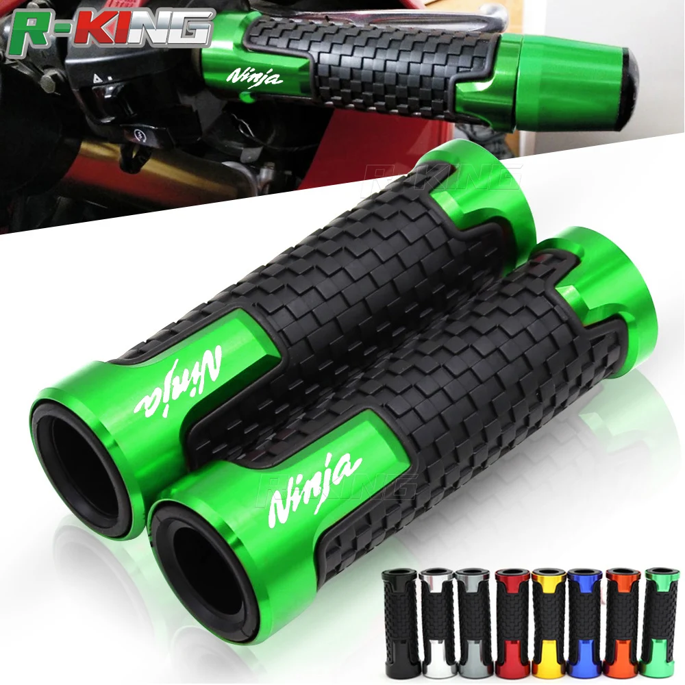 7/8 &quot22 мм CNC алюминиевые ручки для мотоцикла гоночный руль KAWASAKI Ninja 250R 300R 250 400 650R 1000