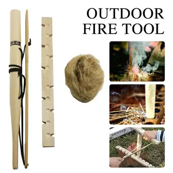 

Fire Tool Shortcut Reusable Raw Wood Color Tilia Urgent Existence Picnic Outdoors Seek Survival Fire Generator Camping