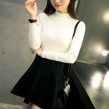 Female Autumn Winter New Slim Solid Color Sweater Women Korean Style Casual Turtleneck Knit Pullover Sweater Female Autumn Winter New Slim Solid Color Sweater Women Korean Style Casual Turtleneck Knit Pullover Sweater