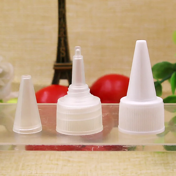50PCS plastic pointed caps 18MM 20MM 24MM Caliber diameter lid Flip the top cover bottles