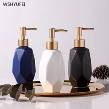 Прямые продажи современный алмаз геометрические дома отель мыло бутылка творческая личность лосьон для ванной контейнер для хранения жидкости