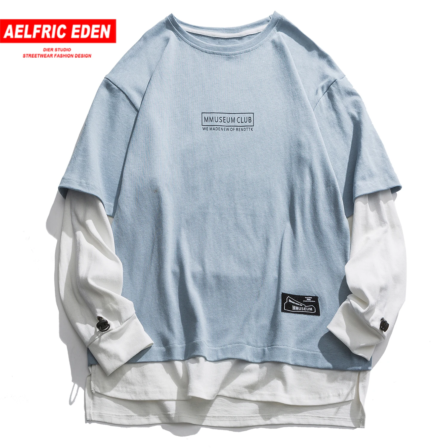 Aelfric Eden Fake Two Pieces Letter Print Mens Sweatshirts 2020 Harajuku Long Sleeve Fashion Streetwear Casual Cotton Pullovers Aelfric Eden Fake Two Pieces Letter Print Mens Sweatshirts 2020 Harajuku Long Sleeve Fashion Streetwear Casual Cotton Pullovers