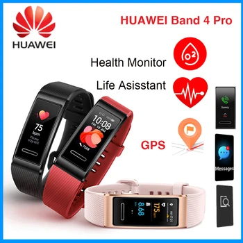 

Huawei Band 4 & 4Pro Smart Bracelet Heart Monitor Swimming Waterproof Bluetooth Fitness Tracker Touch Screen Band