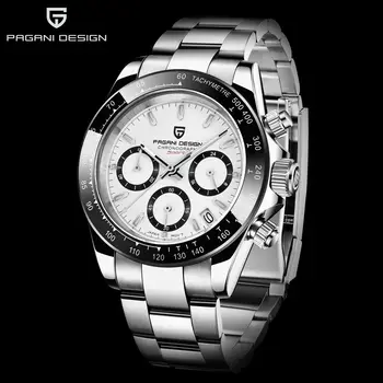 

PAGANI DESIGN 40mm Men's Watches Top Brand Watch Quartz Clock black Watch Men Waterproof Sport Chronograph Relogio Masculino