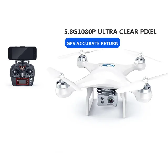 Drone антенна HD 1080 P вертолет Двойной GPS позиционирование Профессиональный 4 k ESC камера 5G изображения Трансмиссия квадрокоптера Квадрокоптер квадрокоптер с камерой квадрокоптер квадракоптер дрон - Цвет: 1080p and GPS positi