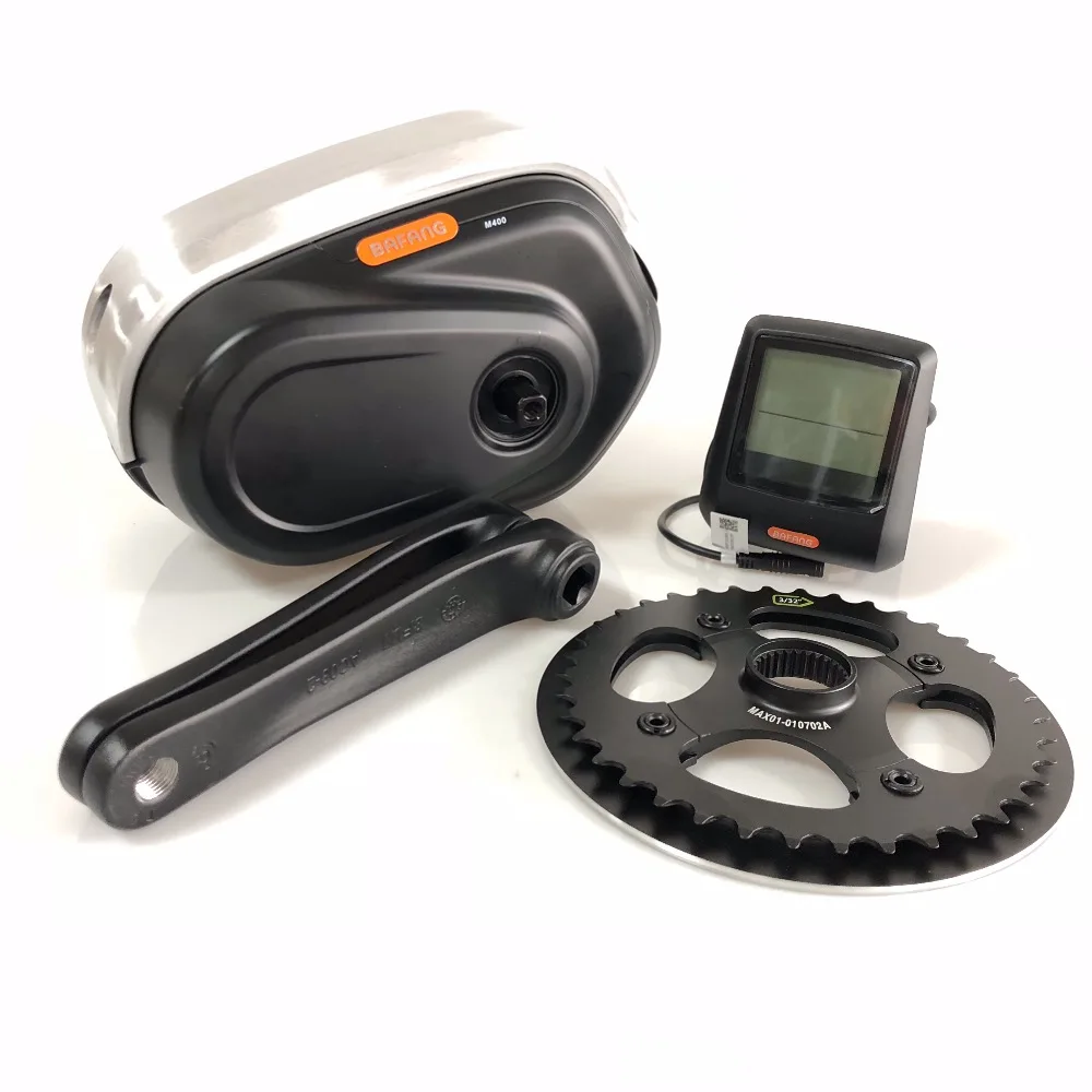 Bafang M400 Mid Drive Motor Max Crank Mm G330.350 48v350w With Torque And  Speed Sensor C966 Display For Electric Bike - Electric Bicycle Motor -  AliExpress