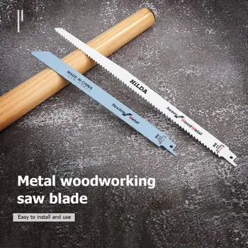 

2Pcs Saw Blade Multi-functional Household Portable Metal Woodworking Reciprocating Household Hand Tool Accessories