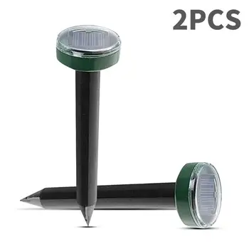 

2PCS Pest Repeller Garden Outdoor Gopher Animal Electronic ABS Rodent Control Solar Energy Pest Repeller Insect Yard Wholesale