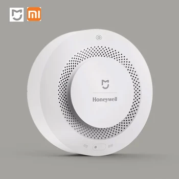 

Xiaomi Youpin MiJia Smoke Detector Honeywell Fire Smoke Detector Work With Mi Home APP By Phone Audible Visual Alarm Notication
