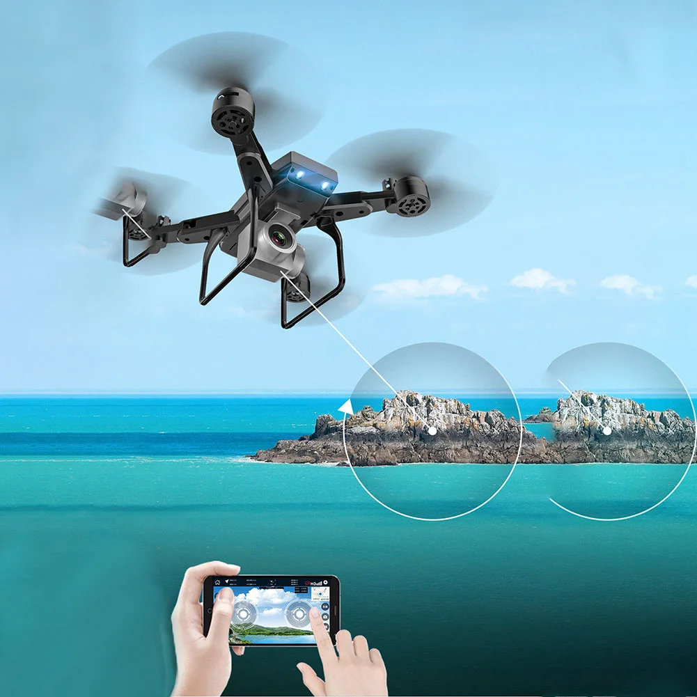 KY606D RC Helicopter Toys WIFI HD Hover 20 Minutes Four-Axis Flight Aerial Photography Portable Drone Foldable Arm Headless Mode KY606D RC Helicopter Toys WIFI HD Hover 20 Minutes Four-Axis Flight Aerial Photography Portable Drone Foldable Arm Headless Mode