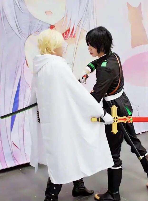 Аниме Серафим конца Yuichiro Hyakuya Косплей Костюм Аниме Owari No Seraph платье вампира наряд с бесплатным париком и накидкой