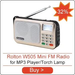 Rolton E500 6 Вт беспроводной Bluetooth динамик Портативный цифровой FM радио Hi-Fi стерео tf музыкальный проигрыватель с светодиодный дисплей для ПК/телефона