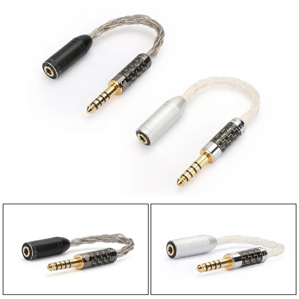 Areyourshop Balanced 3 5 Female Jack to 4 4 Male Plug Audio Cable HIFI Adapter Wire For Headphone Player