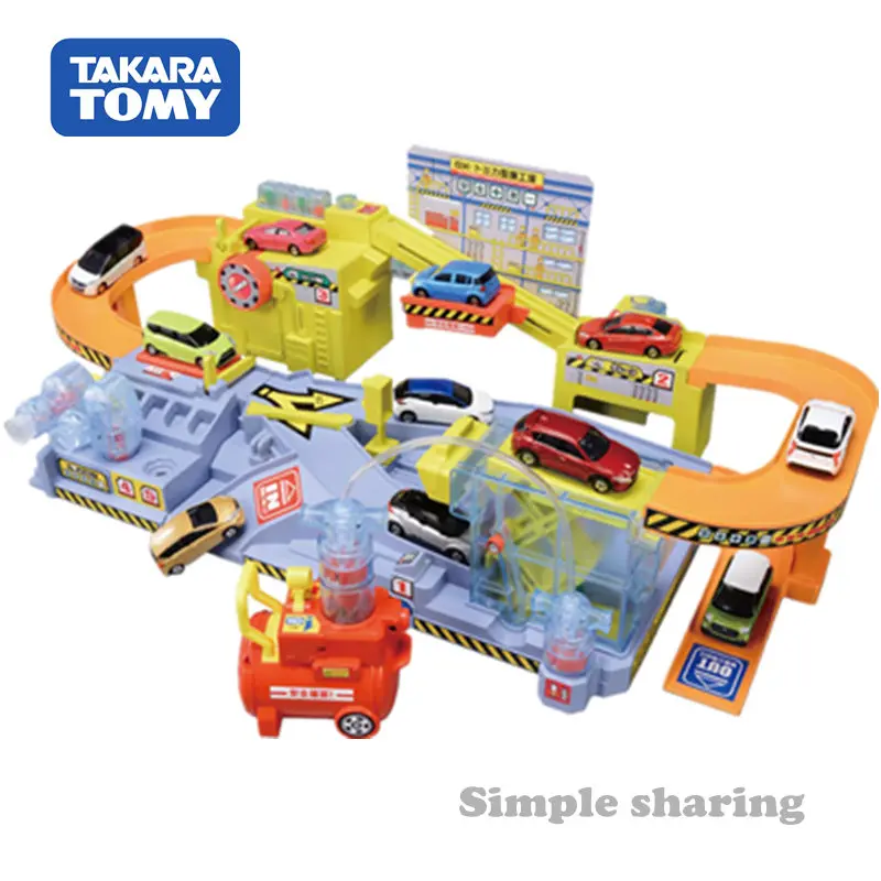 Takara Tomy Tomica Town Dx фабрика по обслуживанию энергии воздуха игрушки Playset(без автомобилей) вы механик DX Tomica завод по обслуживанию