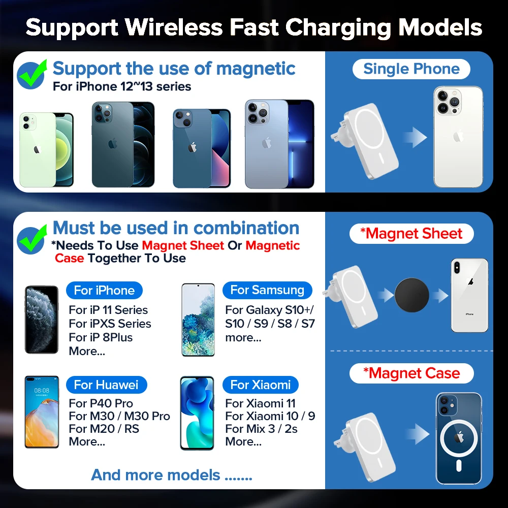 fio, telefone adsorvível para iPhone 15, 14,