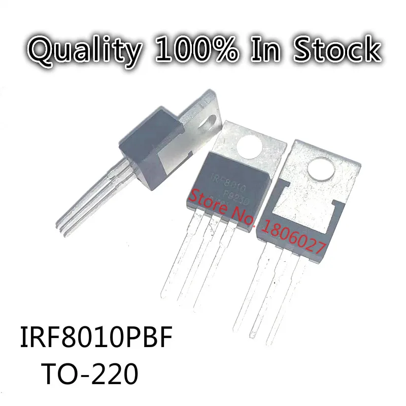 

10PCS/LOT IRF8010PBF IRF8010 100V 80A TO-220 N-channel field effect transistor