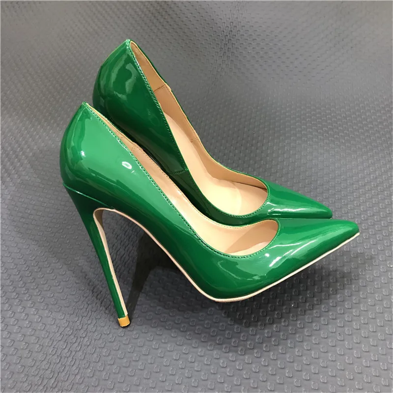 Tikicup Olive Green Women Glossy Patent 