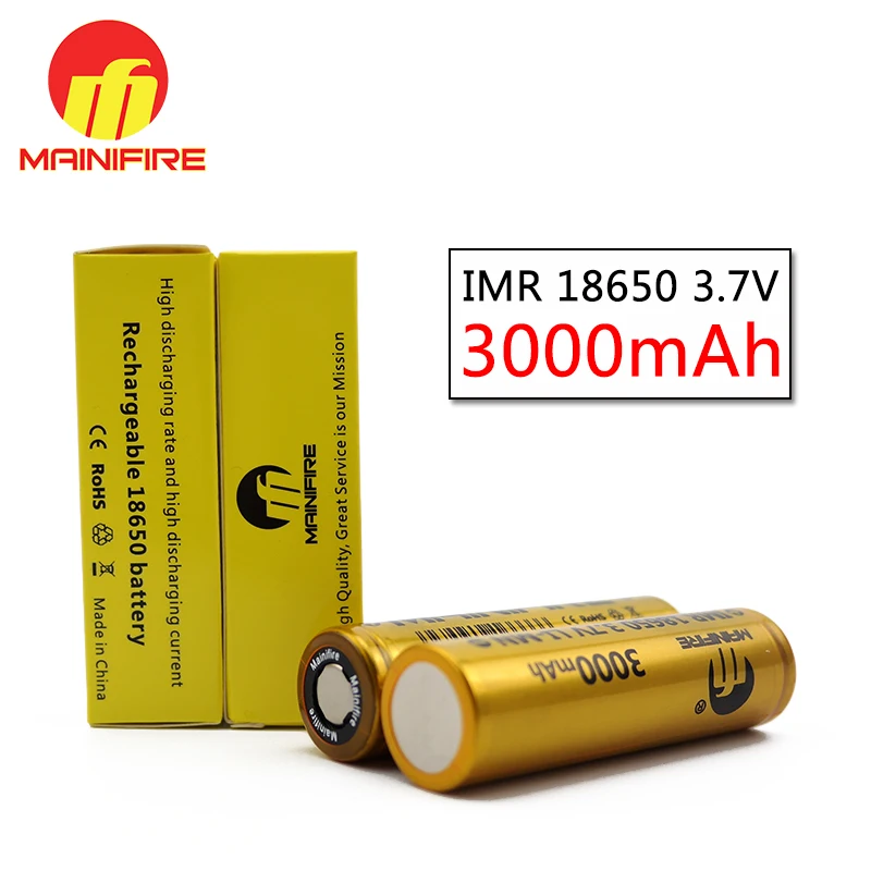 2019 новейший Mainifire 18650 3,7 v recargable батареи 3000mah 40A 18650 литий-ионный аккумулятор высокого тока PK для VTC6 HG2 батареи