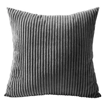 

Corduroy Velvet Cushion Cover, Soft and Comfortable Stereo Stripe Pillowcase,Solid Color Throw Pillow Cases,Couch Decoration