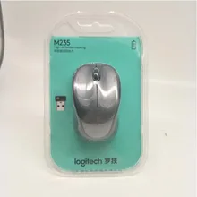 Беспроводная оптическая мышь-приемник с usb-разъемом logitech M235 1000 dpi 2,4 GHz, 3 кнопки, оптическая мышь для ноутбуков, ПК, Прямая поставка