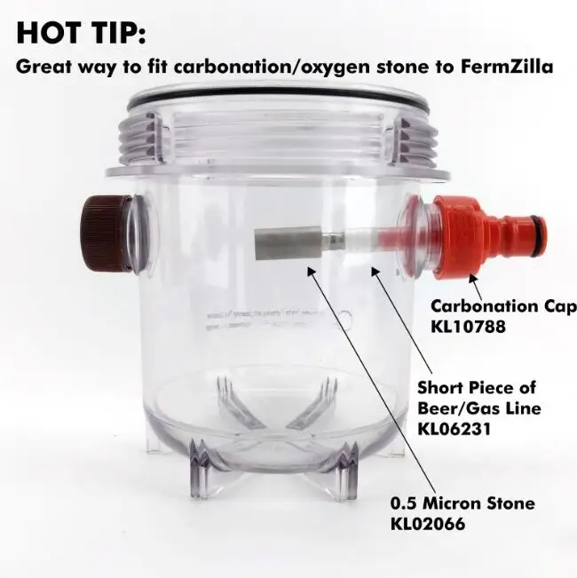 FERMZILLA-55L-конический ферментер UNI TANK-теперь с нержавеющей ручкой