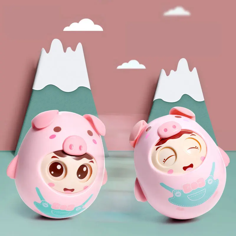 Детские Новорожденные игрушки кивая игрушки неваляшки, раннее образование игрушки для ребенка музыкальная игрушка для детей
