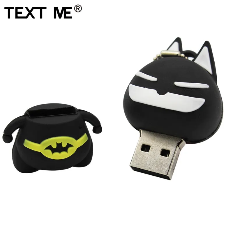 Флеш-накопитель USB с рисунком из мультфильма «Бэтмен», «Человек-паук», 64 ГБ, 4 ГБ, 8 ГБ, 16 ГБ, 32 ГБ, флешка USB 2,0