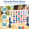 Giant 4 In A Row Game Wood Board Connect Adults Kids w/Carrying Bag White 2